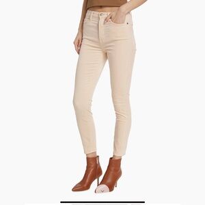7 For All Mankind Winter White/Light Beige Velvet Jeans